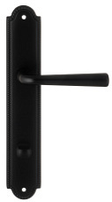 Дверная ручка Extreza "SANDRO" (Сандро) 332 на планке PL03 черный F22 под фиксатор WC