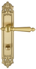 Дверная ручка на планке Extreza DANIEL-PL02-WC-96-F07 (DANIEL 308) матовая латунь глянец