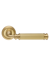 Дверная ручка Extreza BENITO-R01-F07 (BENITO 307) матовая латунь глянец F07