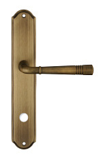 Дверная ручка Extreza "GUSTO" 334 на планке под WC PL01 матовая бронза F03