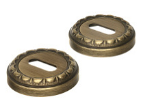 Накладка дверная под ключ буратино Extreza KEY-R02 матовая бронза F03