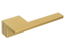 Дверная ручка Extreza Hi-Tech Mirano 138 на розетке R25 матовая латунь F02