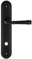 Дверная ручка Extreza "BONO" (Боно) 328 на планке PL05 WC черный матовый F22