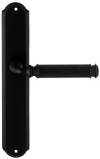 Дверная ручка Extreza "BENITO" (Бенито) 307 на планке PL01 черный матовый F22 без доп. запирания PASS