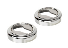 Накладка дверная под цилиндр Extreza CYL-R01 натуральное серебро F24