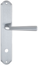 Дверная ручка Extreza "SANDRO" (Сандро) 332 на планке PL01 WC матовый хром F05