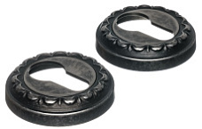 Накладка дверная под цилиндр Extreza CYL-R02 античное серебро F45