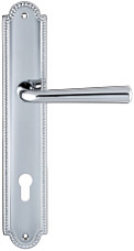 Дверная ручка Extreza "SANDRO" (Сандро) 332 на планке PL03 CYL полированный хром F04