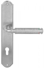 Дверная ручка Extreza "BENITO" (Бенито) 307 на планке PL01 матовый хром F05 под цилиндровый механизм CYL
