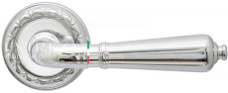 Дверная ручка Extreza "PETRA" (Петра) 304 на розетке R02 полированный хром F04