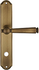 Дверная ручка Extreza "ANNET" 329 на планке PL01 матовая бронза F03 сантехническая завертка WC