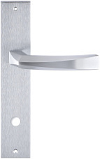 Дверная ручка Extreza Hi-Tech "ELIO" (Элио) 109 на планке PL11 матовый хром F05 сантехническая завертка WC
