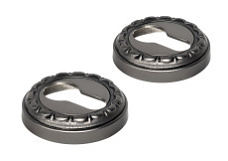 Накладка дверная под цилиндр Extreza CYL-R02 старинное серебро матовое F64