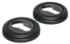 Накладка дверная под цилиндр Extreza CYL-R03 античное серебро F45