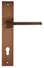 Дверная ручка на планке Extreza ERICA-PL13-CYL-85-F09-PVD (ERICA 119) медь покрытие PVD