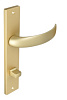 Дверная ручка на планке Extreza CASCATA-PL13-WC-96-F02 (CASCATA 140) матовая латунь