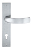 Дверная ручка на планке Extreza CASCATA-PL11-CYL-85-F05 (CASCATA 140) матовый хром