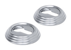 Накладка дверная под цилиндр Extreza CYL-R05 матовый хром F05