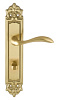 Дверная ручка на планке Extreza FLEXA-PL02-WC-96-F07 (FLEXA 335) матовая латунь глянец