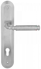 Дверная ручка Extreza "BENITO" (Бенито) 307 на планке PL05 матовый хром F05 под цилиндровый механизм CYL