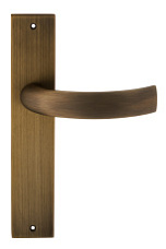 Дверная ручка на планке Extreza CASCATA-PL11-F03 (CASCATA 140) матовая бронза
