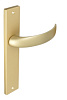 Дверная ручка на планке Extreza CASCATA-PL13-F02 (CASCATA 140) матовая латунь