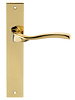 Дверная ручка на планке Extreza PERLA-PL13-F06-PVD (PERLA 114) полированная латунь PVD