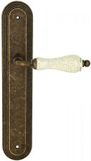 Дверная ручка Extreza "DANA CRACKLE" (Дана Кракле) 306 на планке PL05 античная бронза F23