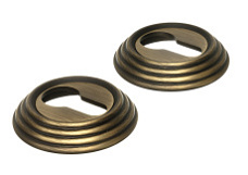 Накладка дверная под цилиндр Extreza CYL-R05 матовая бронза F03