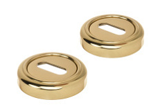 Накладка дверная под ключ буратино Extreza KEY-R01 полированное золото F01