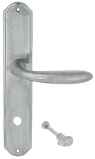 Дверная ручка Extreza "COMO" (Комо) 322 на планке PL01 WC матовый хром F05