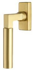 Оконная ручка Extreza STEM-HW-F07-F02 (STEM 135) матовая латунь глянец / матовая латунь