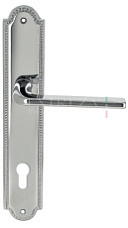 Дверная ручка Extreza "TERNI" (Терни) 320 на планке PL03 CYL полированный хром F04