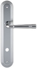 Дверная ручка Extreza "GUSTO" 334 на планке под фиксатор PL05-WC полированный хром F04