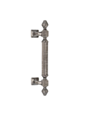 Ручка дверная скоба Extreza "IMPERO" 365 мм межосевое 235 мм, античное серебро F45