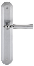 Дверная ручка на планке Extreza "DEZI" 309 PL05-F05-F04-F05 матовый хром / хром / планка матовый хром