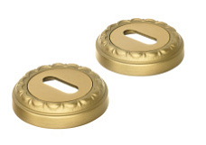 Накладка дверная под ключ буратино Extreza KEY-R02 матовая латунь F02