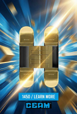 Дверная петля скрытой установки Ceam 1450 с 3D регулировкой OTT латунь