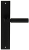 Дверная ручка на планке Extreza STEM-PL11-F22 (STEM 135) черный матовый