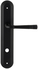 Дверная ручка Extreza "GUSTO" 334 на планке под фиксатор PL05-WC черный матовый F22