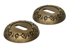 Накладка дверная под ключ буратино Extreza KEY-R04 матовая бронза F03