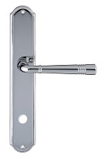 Дверная ручка Extreza "GUSTO" 334 на планке PL01 полированный хром F04 сантехническая завертка WC