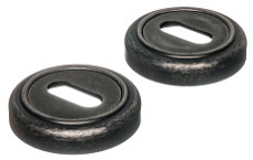 Накладка дверная под ключ буратино Extreza KEY-R01 античное серебро F45