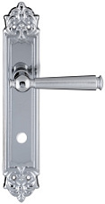 Дверная ручка Extreza "ANNET" 329 на планке PL02 матовый хром F05 / полированный хром F04 сантехническая завертка WC