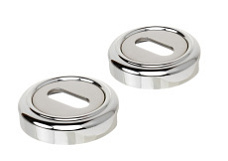 Накладка дверная под ключ буратино Extreza KEY-R01 натуральное серебро F24