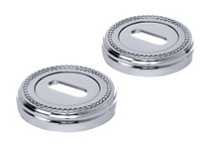 Накладка дверная под ключ буратино Extreza KEY-R03 полированный хром F04