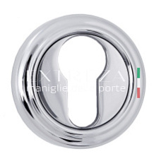 Накладка дверная под цилиндр Extreza CYL-R01 полированный хром F04
