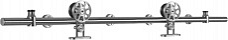 Раздвижная система Loft LJ-8030-200 нержавеющая сталь