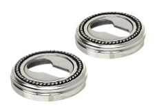 Накладка дверная под цилиндр Extreza CYL-R03 натуральное серебро + черный F24