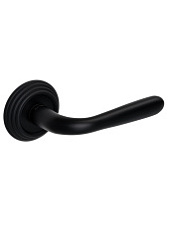 Дверная ручка Extreza "ALDO" (Алдо) 331 на розетке R05 черный матовый F22